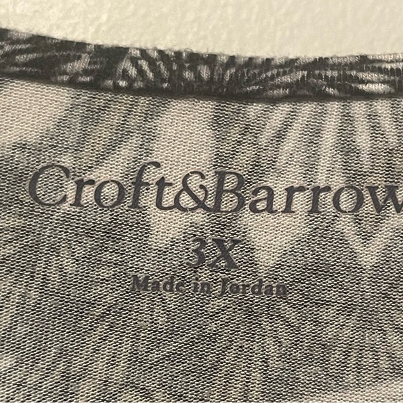 Croft & Barrow Ladies Short Sleeved Tunic Top Sz 3X - Picture 4 of 4